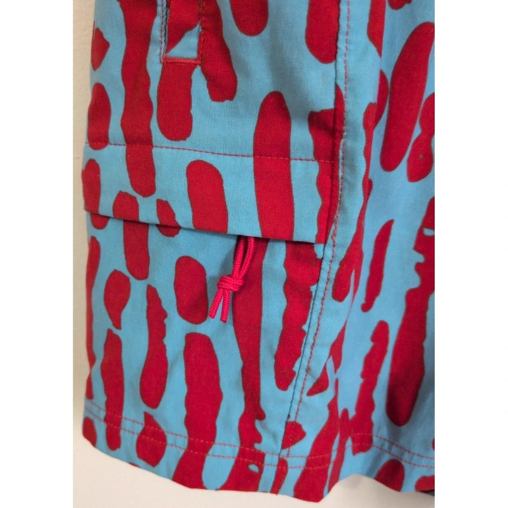 The North Face Men's Class V Belted Shorts Size L Blue Red Multi Gorpcore Active